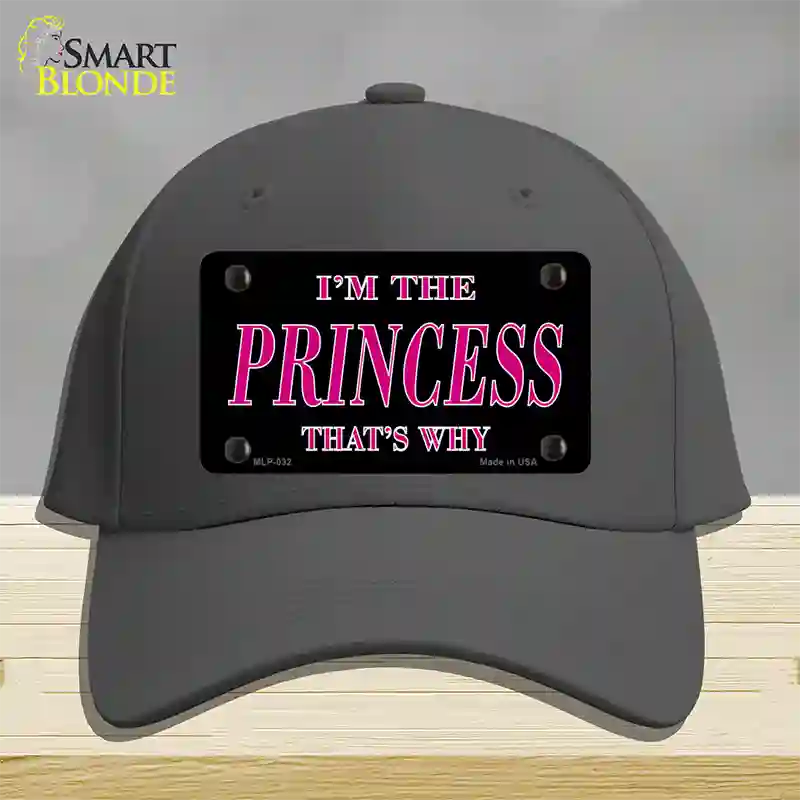 Princess Thats Why Novelty License Plate Hat Cotton / Charcoal