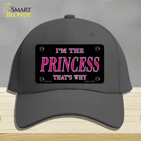 Princess Thats Why Novelty License Plate Hat Cotton / Charcoal