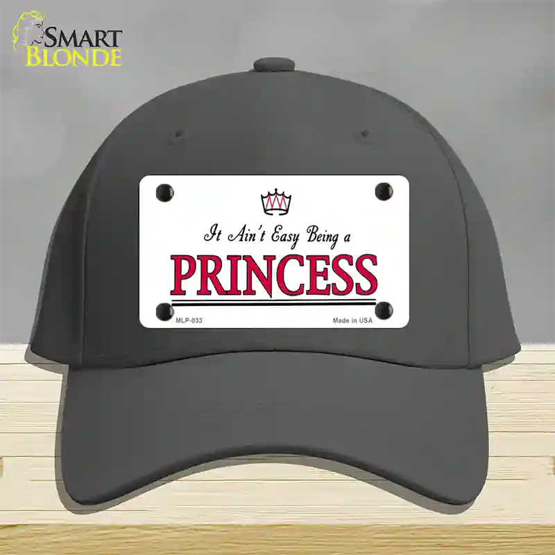 Easy Being A Princess Novelty License Plate Hat Cotton / Charcoal