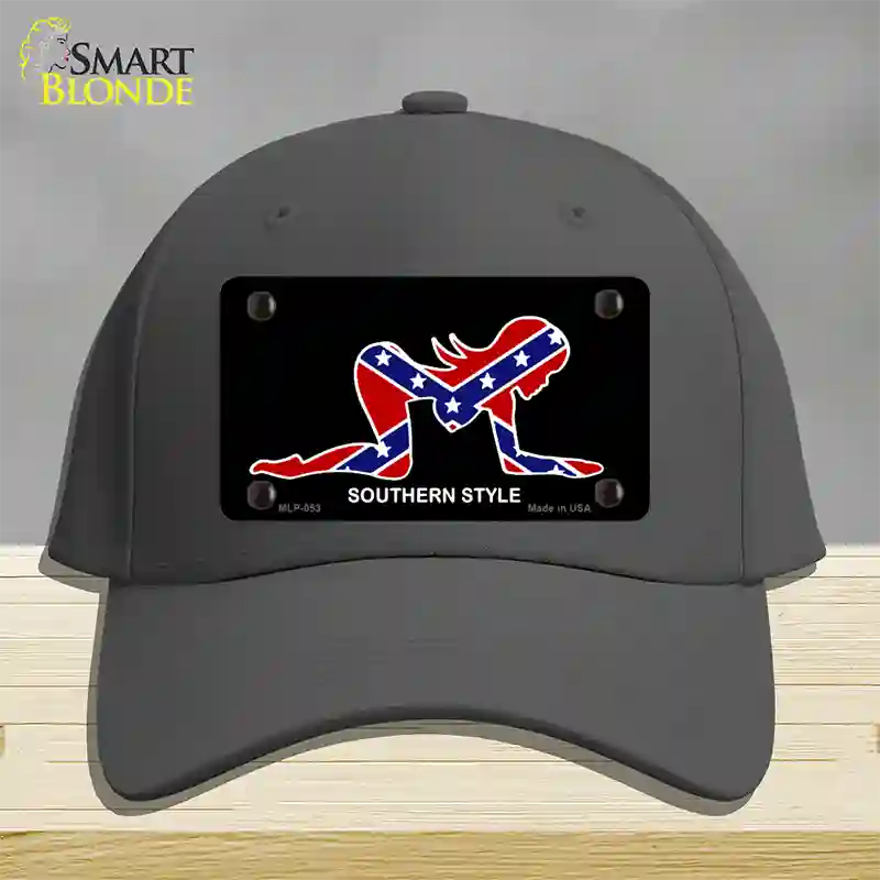 Southern Style Sexy Novelty License Plate Hat Cotton / Charcoal