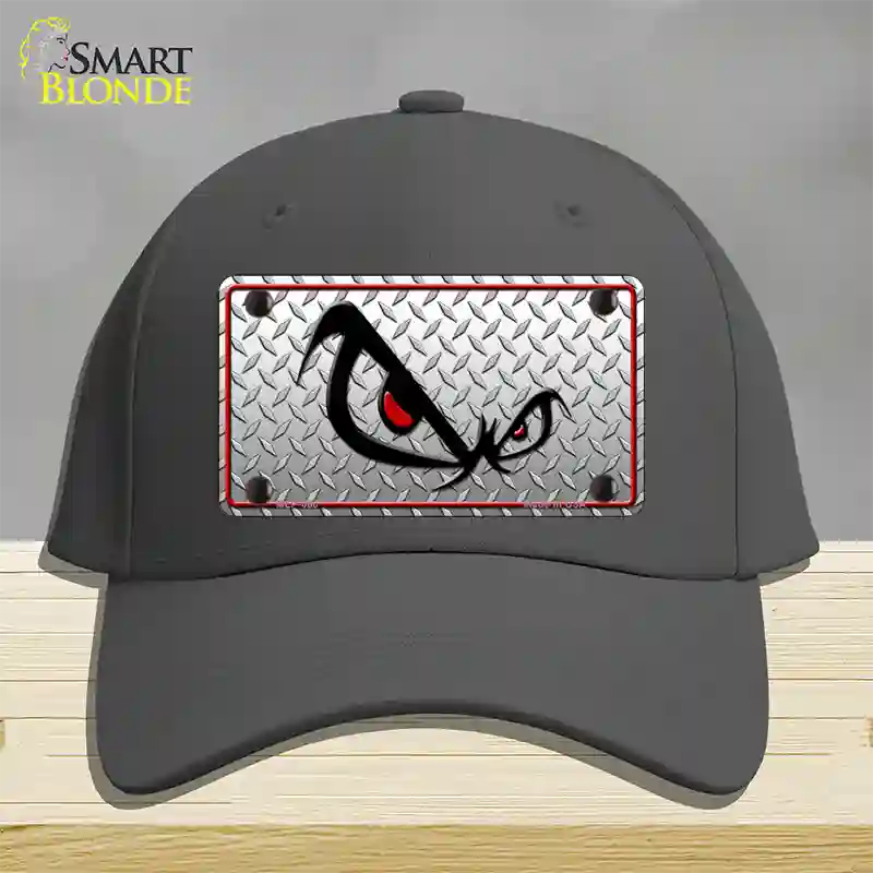 No Fear Eyes Diamond Novelty License Plate Hat Cotton / Charcoal