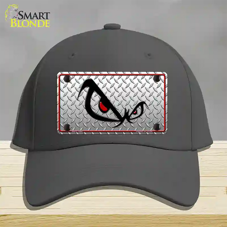 No Fear Eyes Diamond Novelty License Plate Hat Cotton / Charcoal