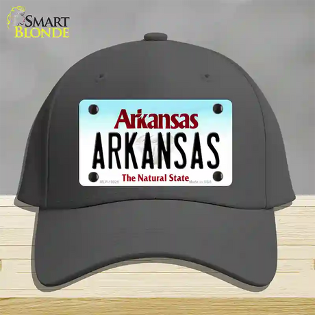 Arkansas Diamond Novelty License Plate Hat Cotton / Charcoal