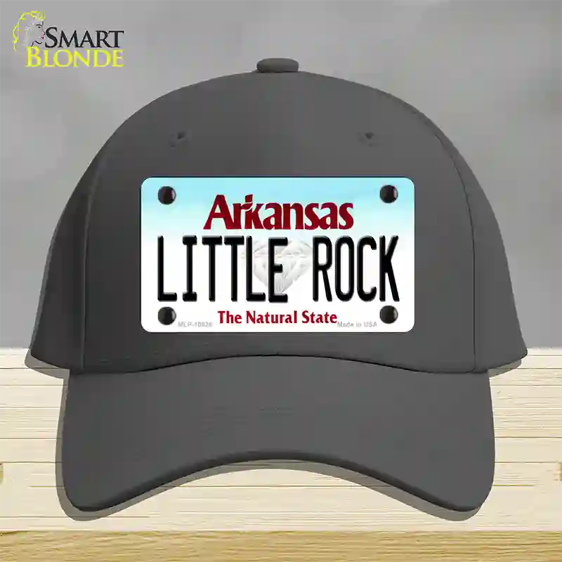 Little Rock Arkansas Novelty License Plate Hat Cotton / Charcoal