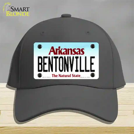 Bentonville Arkansas Novelty License Plate Hat Cotton / Charcoal