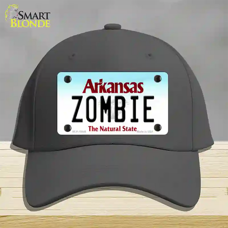 Zombie Arkansas Novelty License Plate Hat Cotton / Charcoal