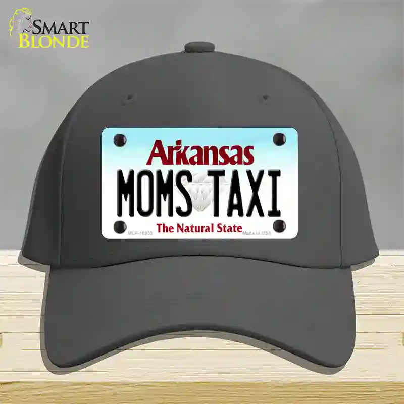 Moms Taxi Arkansas Novelty License Plate Hat Cotton / Charcoal