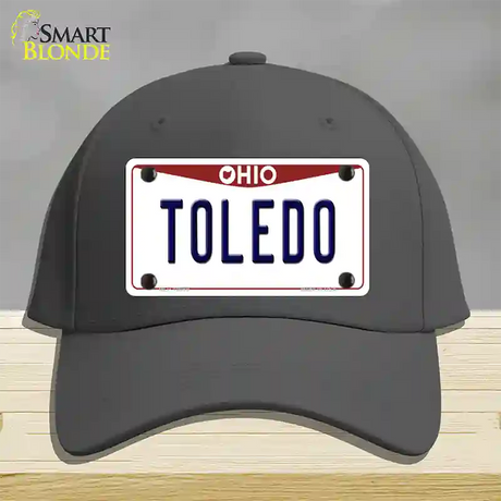 Toledo Ohio Novelty License Plate Hat Cotton / Charcoal