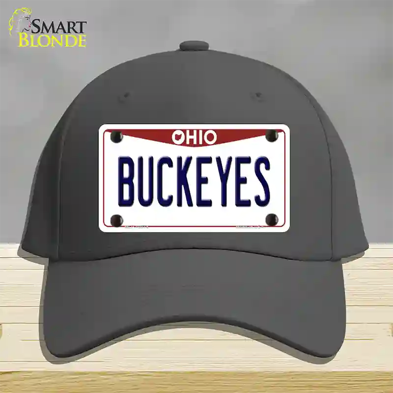 Buckeyes Ohio Novelty License Plate Hat Cotton / Charcoal