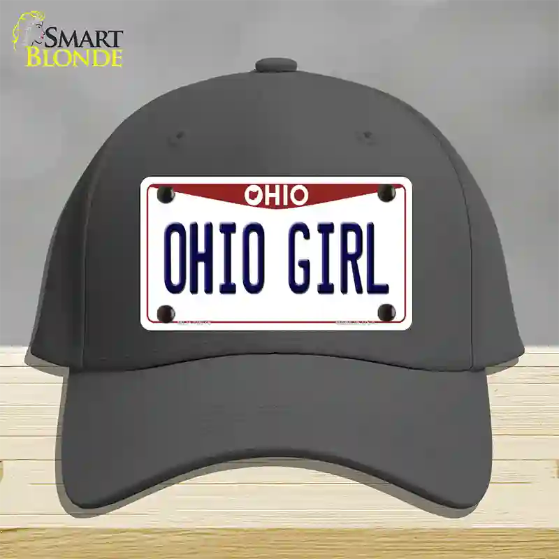 Ohio Girl Ohio Novelty License Plate Hat Cotton / Charcoal