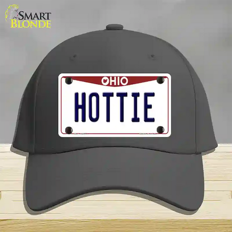 Hottie Ohio Novelty License Plate Hat Cotton / Charcoal