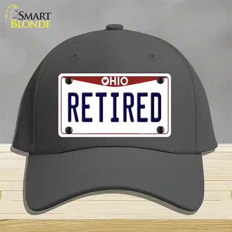 Retired Ohio Novelty License Plate Hat Cotton / Charcoal