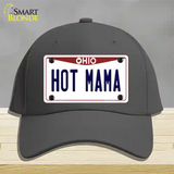 Hot Mama Ohio Novelty License Plate Hat Cotton / Charcoal