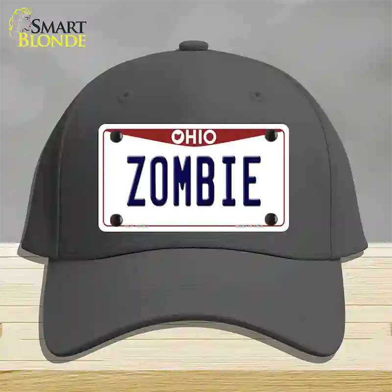 Zombie Ohio Novelty License Plate Hat Cotton / Charcoal