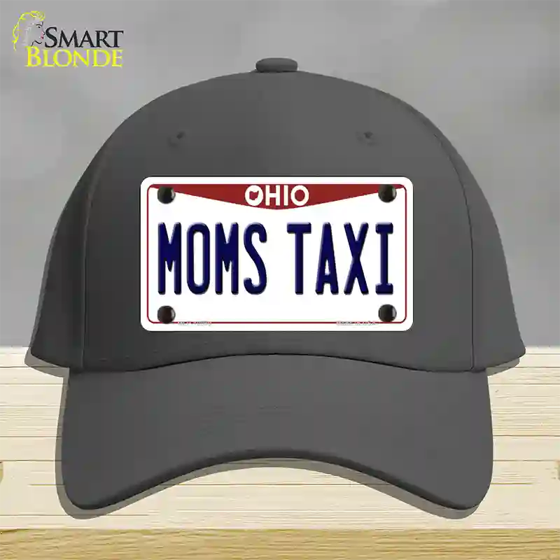 Moms Taxi Ohio Novelty License Plate Hat Cotton / Charcoal