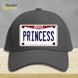 Princess Ohio Novelty License Plate Hat Cotton / Charcoal