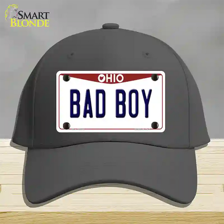 Bad Boy Ohio Novelty License Plate Hat Cotton / Charcoal