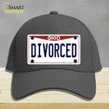 Divorced Ohio Novelty License Plate Hat Cotton / Charcoal