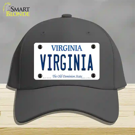 Virginia Old Dominion Novelty License Plate Hat Cotton / Charcoal