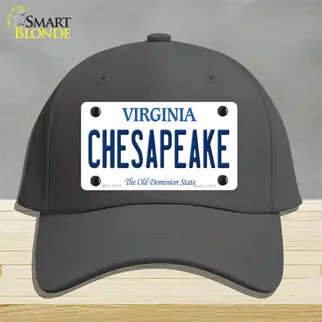 Chesapeake Virginia Novelty License Plate Hat Cotton / Charcoal