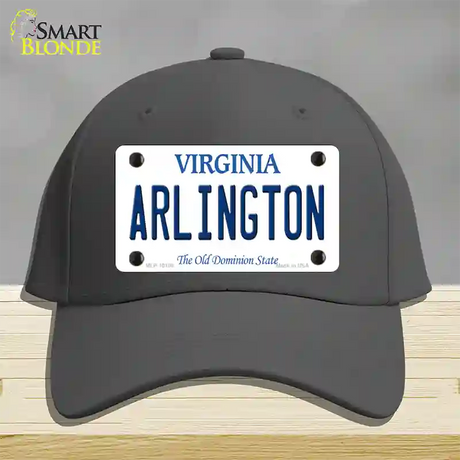 Arlington Virginia Novelty License Plate Hat Cotton / Charcoal