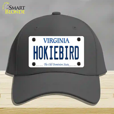 Hokiebird Virginia Novelty License Plate Hat Cotton / Charcoal