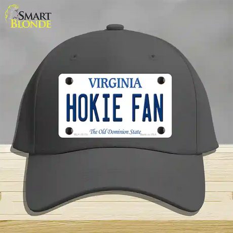 Hokie Fan Virginia Novelty License Plate Hat Cotton / Charcoal