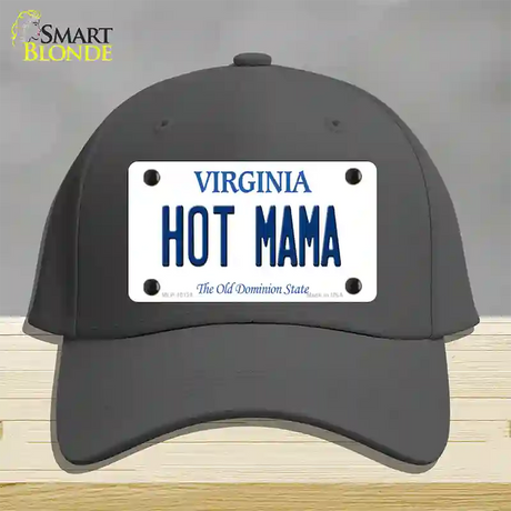 Hot Mama Virginia Novelty License Plate Hat Cotton / Charcoal