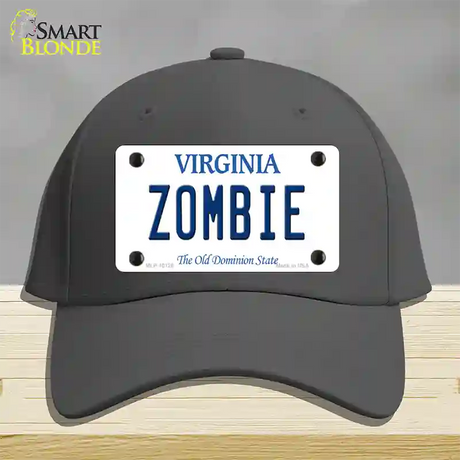 Zombie Virginia Novelty License Plate Hat Cotton / Charcoal