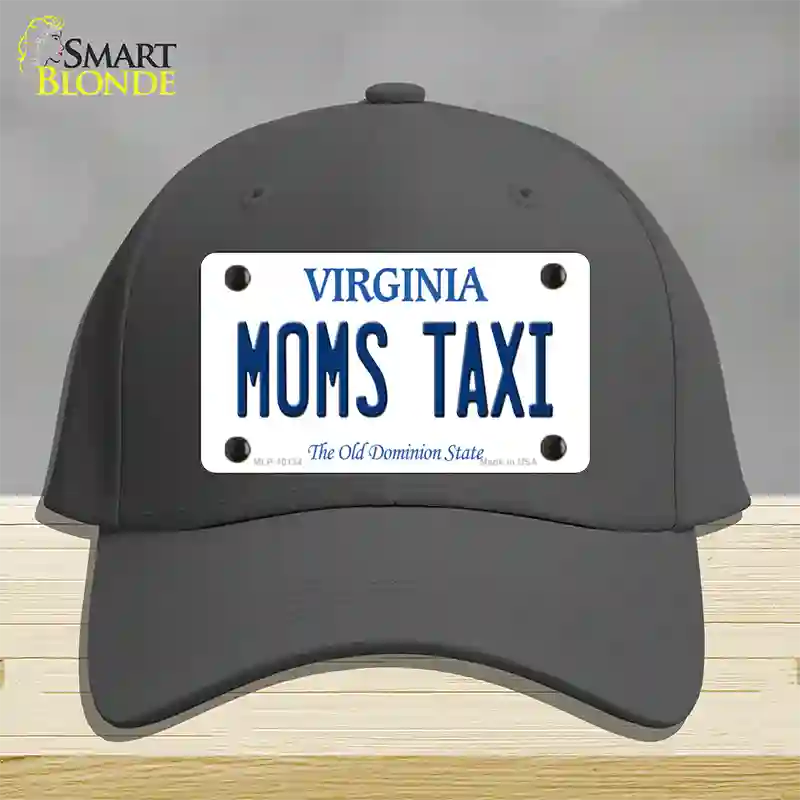 Moms Taxi Virginia Novelty License Plate Hat Cotton / Charcoal