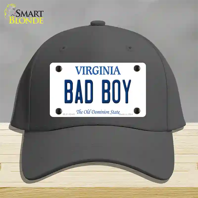 Bad Boy Virginia Novelty License Plate Hat Cotton / Charcoal