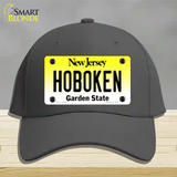 Hoboken New Jersey Novelty License Plate Hat Cotton / Charcoal