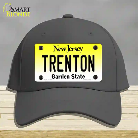 Trenton New Jersey Novelty License Plate Hat Cotton / Charcoal