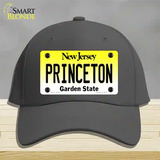 Princeton New Jersey Novelty License Plate Hat Cotton / Charcoal