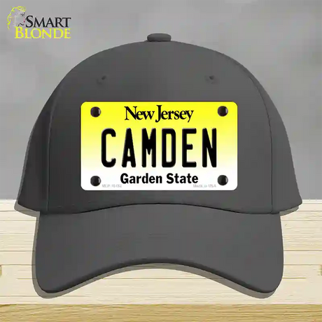 Camden New Jersey Novelty License Plate Hat Cotton / Charcoal