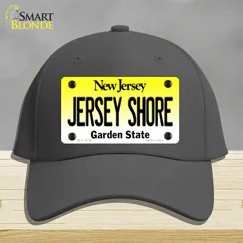 Jersey Shore New Jersey Novelty License Plate Hat Cotton / Charcoal