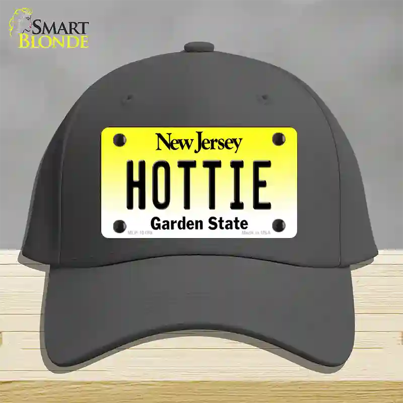 Hottie New Jersey Novelty License Plate Hat Cotton / Charcoal