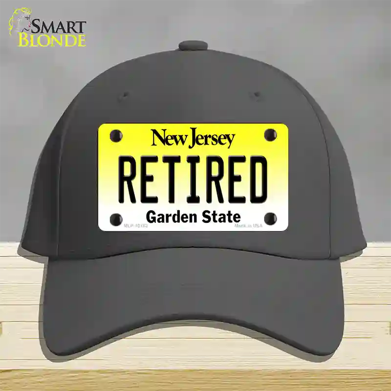 Retired New Jersey Novelty License Plate Hat Cotton / Charcoal