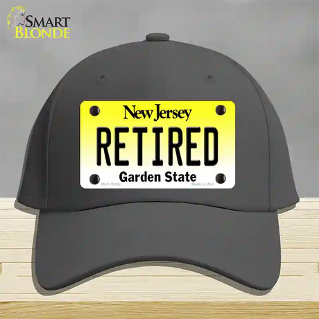 Retired New Jersey Novelty License Plate Hat Cotton / Charcoal