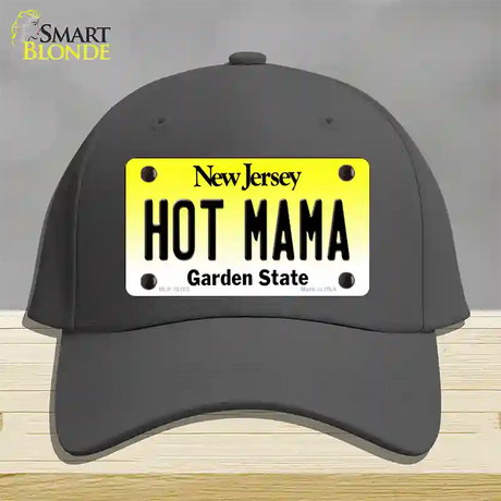 Hot Mama New Jersey Novelty License Plate Hat Cotton / Charcoal