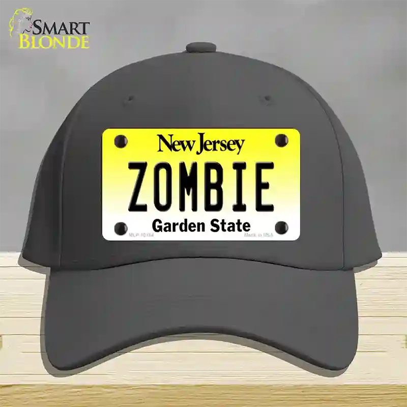 Zombie New Jersey Novelty License Plate Hat Cotton / Charcoal