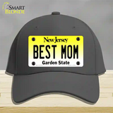 Best Mom New Jersey Novelty License Plate Hat Cotton / Charcoal