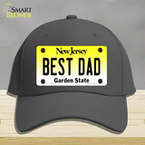 Best Dad New Jersey Novelty License Plate Hat Cotton / Charcoal