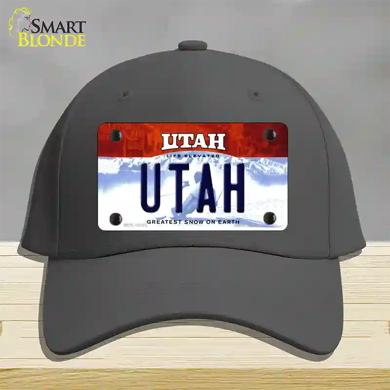 Utah Life Elevated Novelty License Plate Hat Cotton / Charcoal