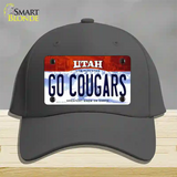 Go Cougars Utah Novelty License Plate Hat Cotton / Charcoal