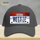 Hottie Utah Novelty License Plate Hat Cotton / Charcoal