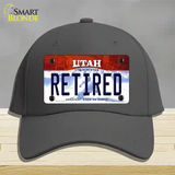 Retired Utah Novelty License Plate Hat Cotton / Charcoal