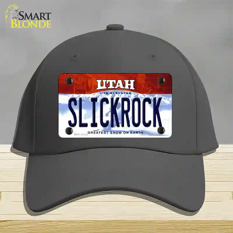 Slickrock Utah Novelty License Plate Hat Cotton / Charcoal