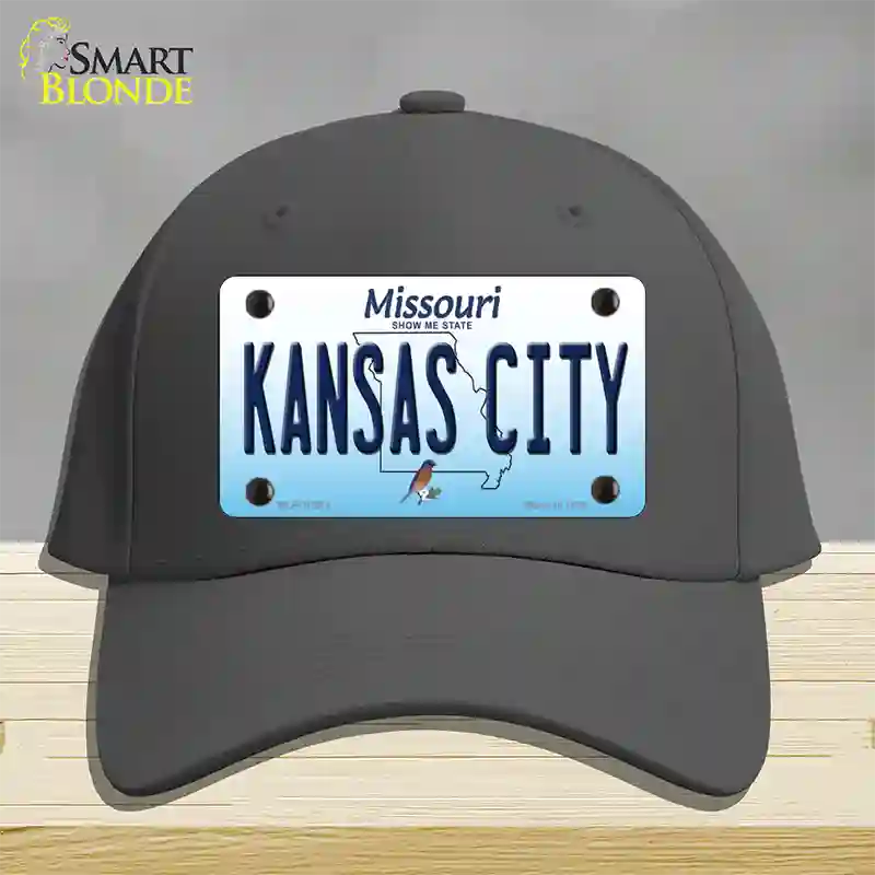 Kansas City Missouri Novelty License Plate Hat Cotton / Charcoal