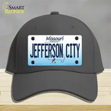 Jefferson City Missouri Novelty License Plate Hat Cotton / Charcoal